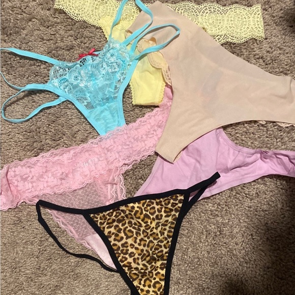 6 Pack Women's Lace Thongs - Comfortable Soft Underwear With High Waist Design